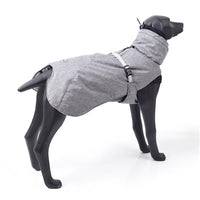 New Style Dog Winter Jacket with Waterproof Warm Polyester Filling Fabric-（Gary ，size M））