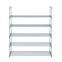 5 Tiers Shoe Rack Shoe Tower Shelf Storage Organizer For Bedroom, Entryway, Hallway, and Closet Gray Color