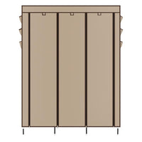 69" High-leg Non-woven Fabric Assembled Cloth Wardrobe Beige