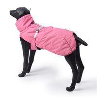 New Style Dog Winter Jacket with Waterproof Warm Polyester Filling Fabric-（pink, size M）