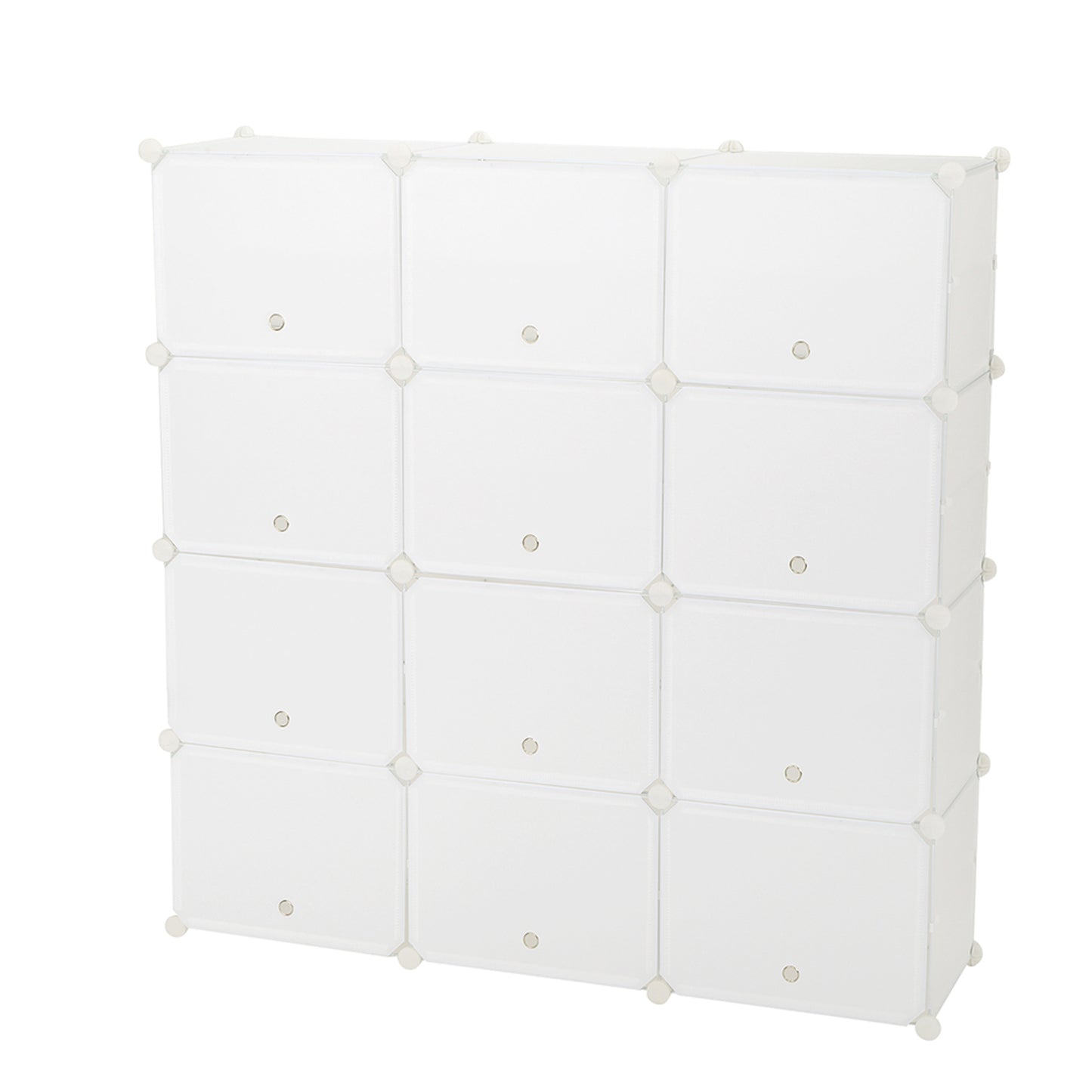 8-Tier Portable 48 Pair Shoe Rack Organizer 24 Grids Tower Shelf Storage Cabinet Stand Expandable for Heels, Boots, Slippers, White