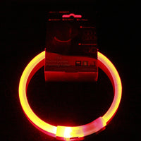 PET LED LIGHT-UP Glow-in-the-dark USB RECHARGEABLE COLLAR Dog Night Safety Flash