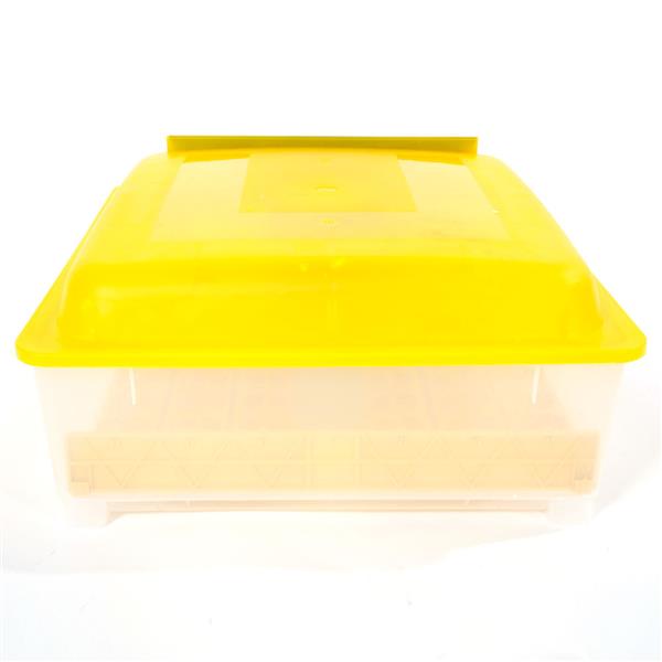 48-Egg Practical Fully Automatic Poultry Incubator (US Standard) Yellow & Transparent