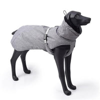 New Style Dog Winter Jacket with Waterproof Warm Polyester Filling Fabric-（Gary ，size XL）