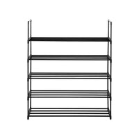 5 Tiers Shoe Rack Shoe Tower Shelf Storage Organizer For Bedroom, Entryway, Hallway, and Closet Black Color