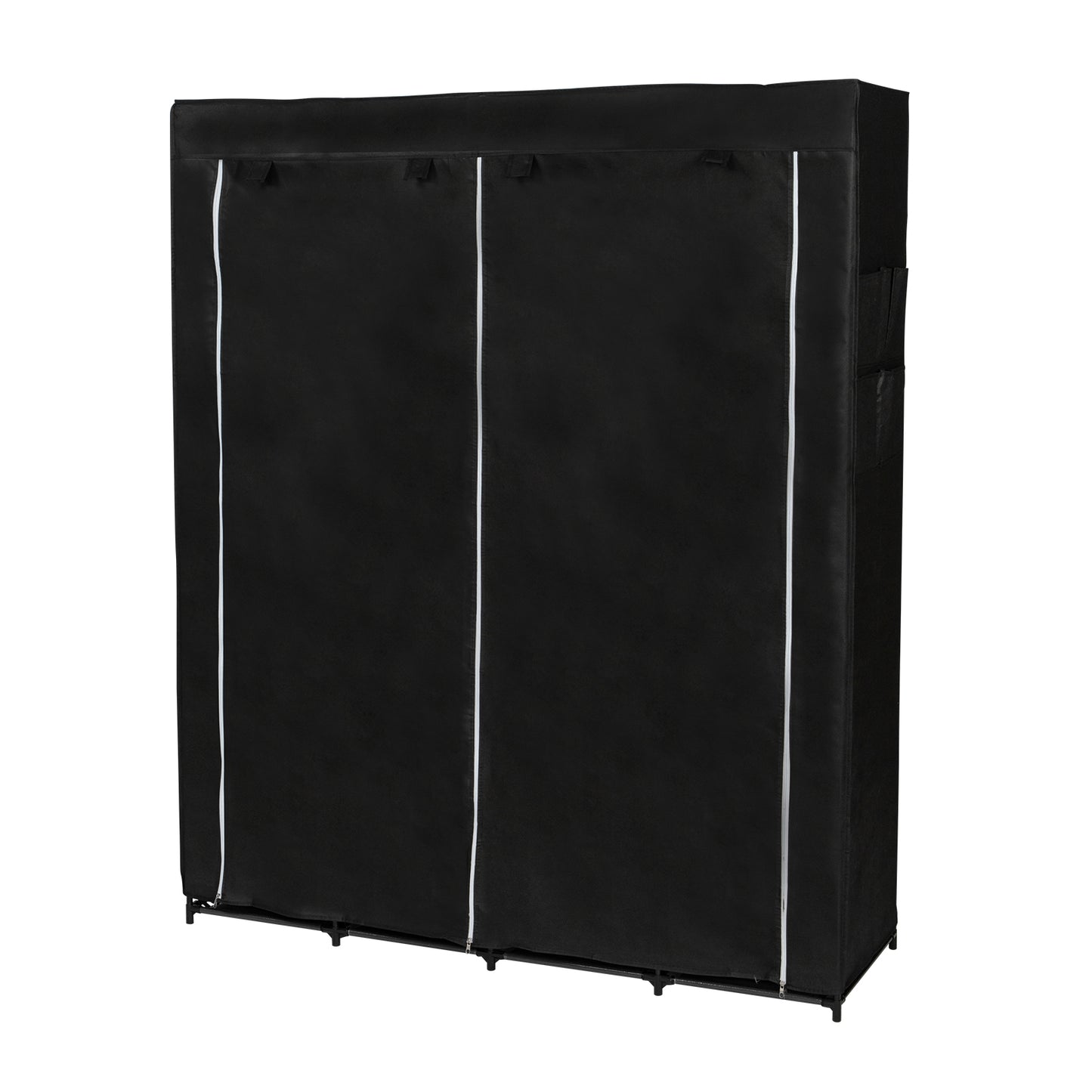 Portable Closet Organizer Storage, Wardrobe Closet with Non-Woven Fabric 14 Shelves, Easy to Assemble, Black