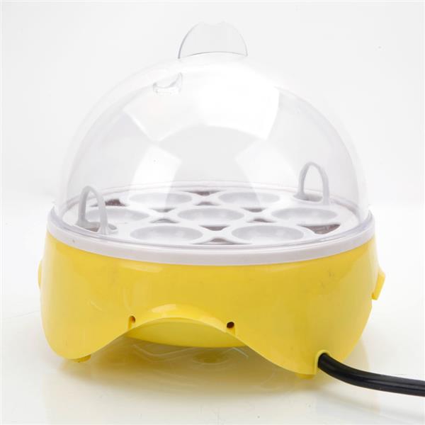 7-Egg Mini Practical Poultry Electric Incubator (US Standard) Yellow